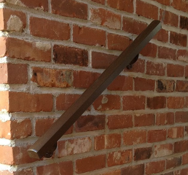 How To Install A Handrail On Wall Ahd - How To Install Handrail On Brick Wall