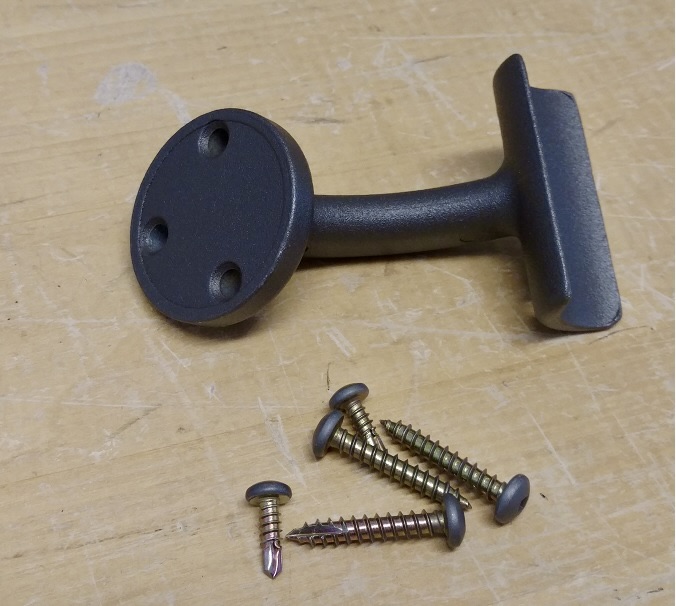Railing bracket and screws